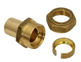 Löt- und Pressverbindung für Solarrohre DN 16 x 22 mm