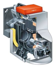 Viessmann Öl-Brennwert-Heizgerät Vitorondens 200-T BR2A 28,9 kW mit Mischer 160L Speicher-Wassererwärmer Vitocell 100-H CHA