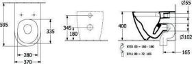 Villeroy & Boch Tiefspül-WC Subway 3.0 370x600x400mm ov bst. Abg waagr TF Stone