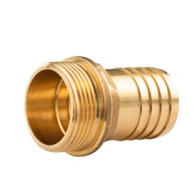 Messing Gewinde-Fitting Schlauchanschluss 1 1/4" AG (DN 32) Länge 35 mm - schwere Ausführung