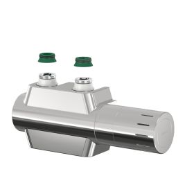 Simplex Ventilhahnblock VARIODESIGN Design Anschlussarmatur / Multiblock-Set rechts/links verchromt 3/4"