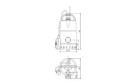 Grundfos Schmutzwassertauchpumpe Unilift CC 9 A1 mit Schwimmerschalter