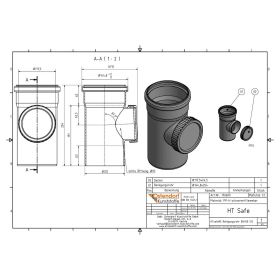 HTsafeRE Reinigungsrohr DN 125