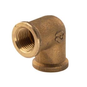 Messing Gewinde-Fitting 90° Winkel 1/4"IG - 1/4"IG (DN 8) - schwere Ausführung