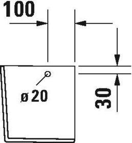 Halbsäule DuraStyle für 231965, 231960, 231955, weiß