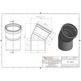 HTsafe Bogen 30 Grad DN 75