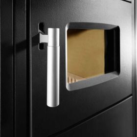 Buderus Logaflame HLS117 Festbrennstoff-Heizeinsatz 8 kW Rostfeuerung mit Frontplatte  790 x 420 mm ohne Kuppel