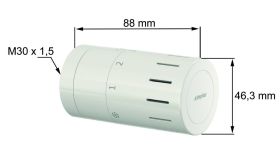 Simplex Heizung Design-Thermostatkopf TC-D1 Gewindeanschluss