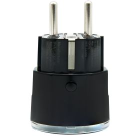 Shelly Plug S Gen3 Smarter, Matter-kompatibler Stecker mit Leistungsmessung, schwarz