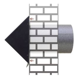 Ansaug- Ausblashaube Außenwand DN 180