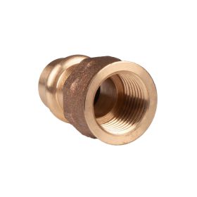 Kupfer Pressfitting Übergang aus Rotguss 15 mm - 1/2" IG V+M-Kontur DVGW