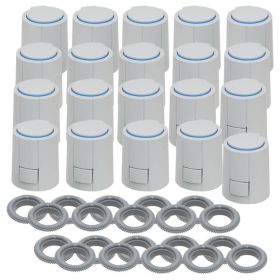 Stellantrieb Fußbodenheizung 24 V AC NC Alpha 5 Ventilanpassung VA10 - 20 Stück