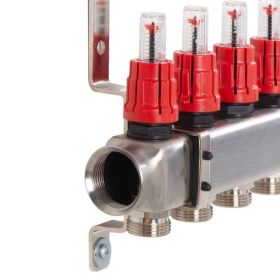 Heizkreisverteiler BASIC für Fußbodenheizung, 4 Heizkreise