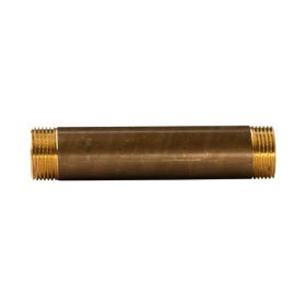 Messing Gewinde-Fitting Distanz Doppelnippel 1"-1" L= 150 mm, schwere Ausführung