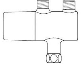 Eckventilthermostat Ceraplus, Chrom