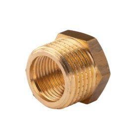 Messing Gewinde-Fitting Reduzierstück mit 1/2"AG - 3/8"IG