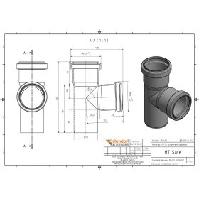 HTsafe Abzweig DN 50/50 87,5 Grad