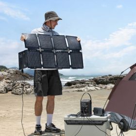 Anker SOLIX C300X DC + PS60 Set – Tragbare Powerstation mit 60W Solarpanel