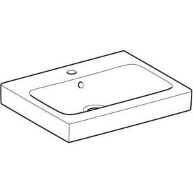 Geberit iCon Waschtisch, 60x48,5cm m. Hl., m. Ül., weiß