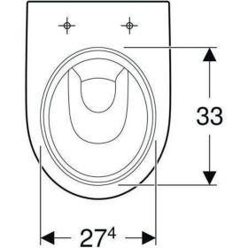 Geberit Renova Stand-WC Tiefspüler, Abg. teilgeschl.Form, T:49cm, weiß