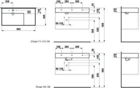 LF Möbel-WT Kartell 1 HL o.ÜL Ablage rechts 900x460 weiß