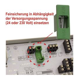 Anschlussleiste Alpha Basis direct Standard 24 V / 230 V für 6 Heizzonen