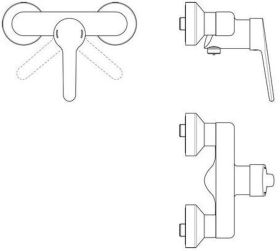 Ideal Standard Brausearmatur AP Ceraplus Ausld. 31-46mm Chrom