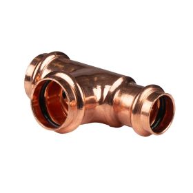 Kupfer Pressfitting T-Stück reduziert 28 x 28 x 22 mm V+M-Kontur DVGW