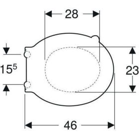 Geberit Renova Comfort WC-Sitz, barriere antibakteriell, Bef. von oben., weiß