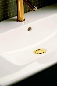 Möbelwaschtisch ME by Starck 830 mm mit ÜL, mit HLB, 1 HL, weiß