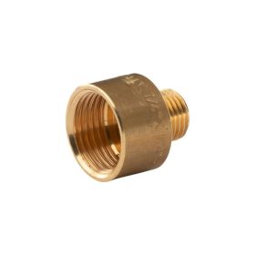 Messing Gewinde-Fitting Reduzierstück 1/2"IG (DN 15) - 1/4"AG (DN 8) - schwere Ausführung