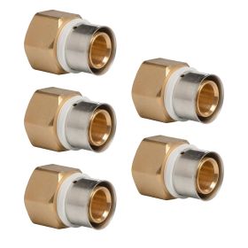 Selfio-Press Aluverbund Pressfitting  Übergang Innengewinde 32 x 3 - 1" TH + U Kontur DVGW - 5 Stück
