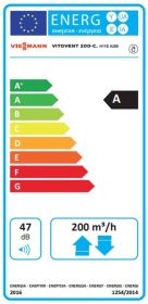 Viessmann Lüftungsgerät Vitovent 200-C mit Wärmerückgewinnung Ausführung links