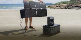 Anker SOLIX C300X + PS100X Set – Tragbare Powerstation mit 100W Solarpanel