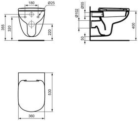 WC-Sitz Eurovit Plus, Weiß