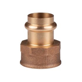 Kupfer Pressfitting Übergang aus Rotguss 22 mm - 1" IG V+M-Kontur DVGW