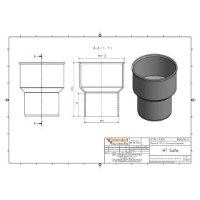 HTsafeUG Anschluss an Gussrohr DN 75
