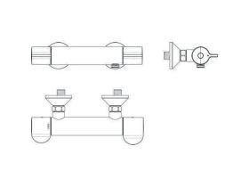 Ideal Standard Brausethermostat AP Cerap Ausld.82mm Chrom