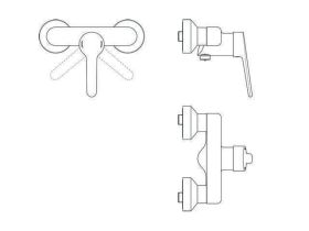 Ideal Standard Brausearmatur AP Ceraplus Ausld. 31-46mm Chrom