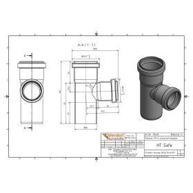 HTsafeEA Abzweig DN/OD 50/40 87,5 Grad