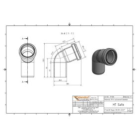 HTsafeB Bogen DN 40 67,5 Grad