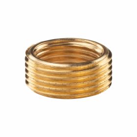 Messing Gewinde-Fitting Reduzierring 3/4" AG (DN20) - 1/2" IG (DN15) - schwere Ausführung