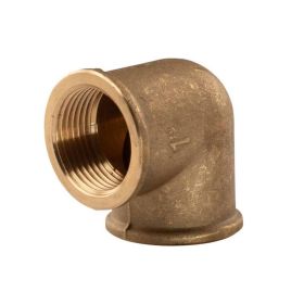 Messing Gewinde-Fitting 90° Winkel 1"IG - 1"IG (DN 25) - schwere Ausführung