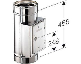 Schornstein Reinigungselement eckig Edelstahl DW DN 200