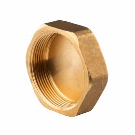 Messing Gewinde-Fitting Kappe 2"IG (DN 50) - schwere Ausführung