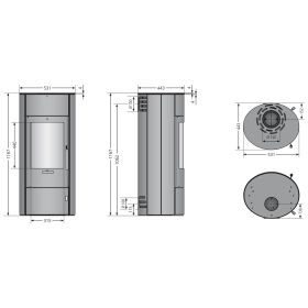ORANIER Kaminofen Polar W+ 2.0 6,5 kW