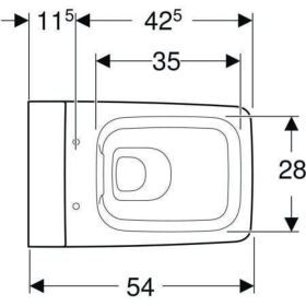 Geberit Xeno2 Wand-WC Tiefspüler geschlossene Form Rimfree, weiß KeraTect