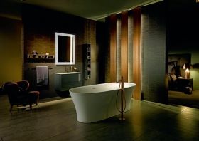 Möbelwaschtisch ME by Starck 830 mm mit ÜL, mit HLB, 1 HL, weiß WonderGliss