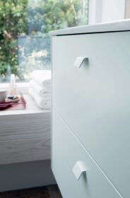 Möbelwaschtisch ME by Starck 830 mm mit ÜL, mit HLB, 1 HL, weiß