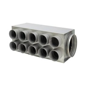 12-fach Luftverteiler für DN 75 Kunststoff-Flexkanal Anschluss DN 180